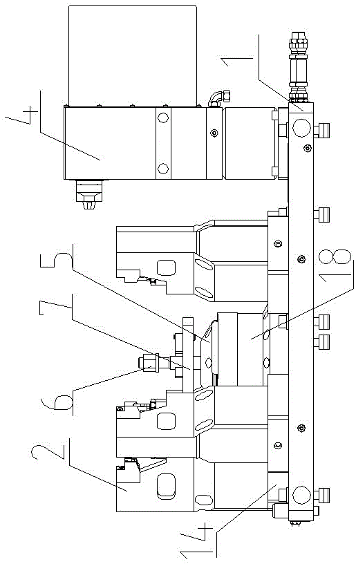 Fixtures for the mounting plane of the main reducer shell of a passenger car and the joint surface of the tile cover