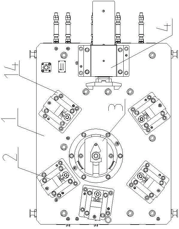 Fixtures for the mounting plane of the main reducer shell of a passenger car and the joint surface of the tile cover