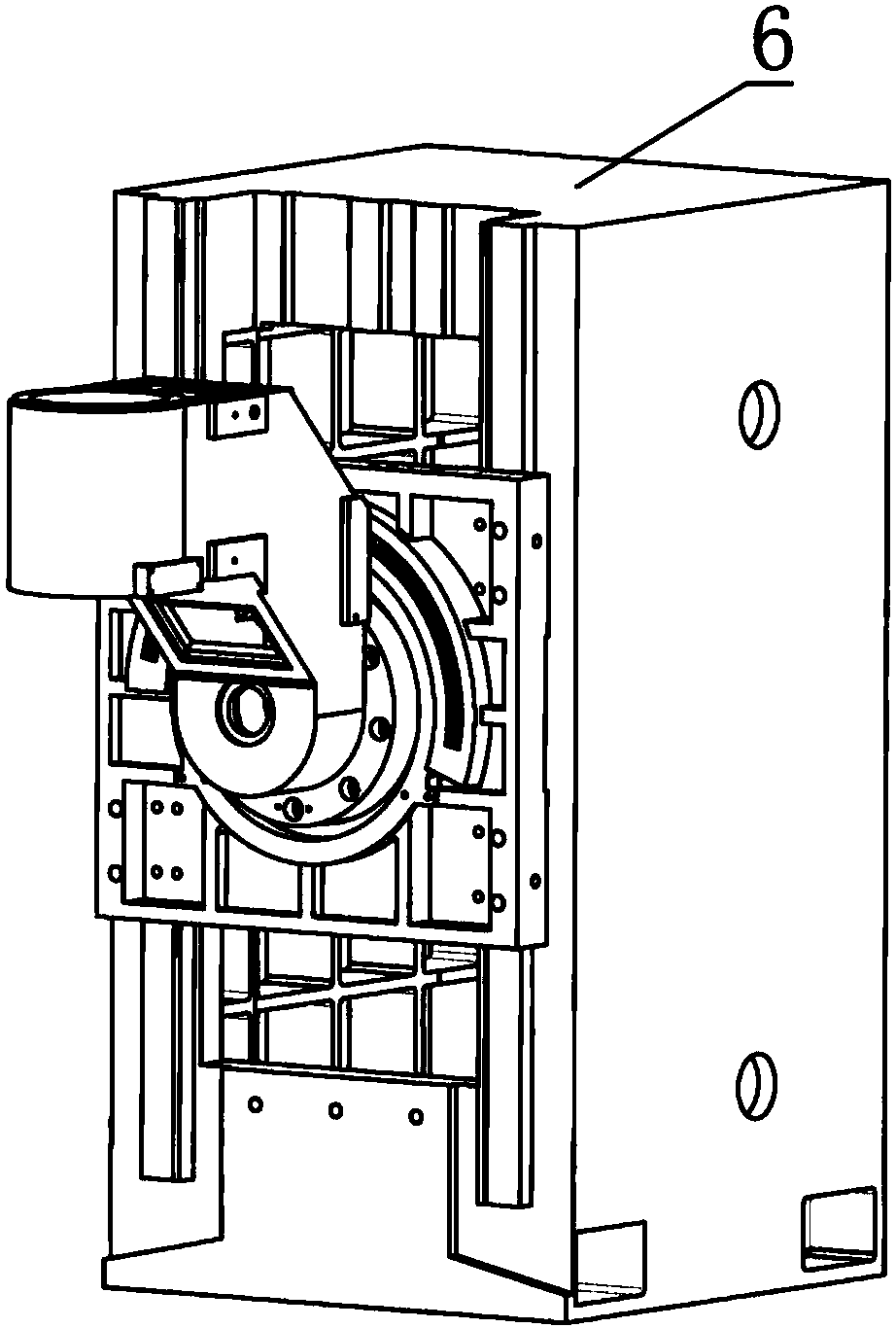 Numerical control milling machine spindle box structure