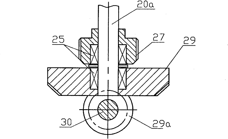 Separated transmission mechanisms rotating in different directions