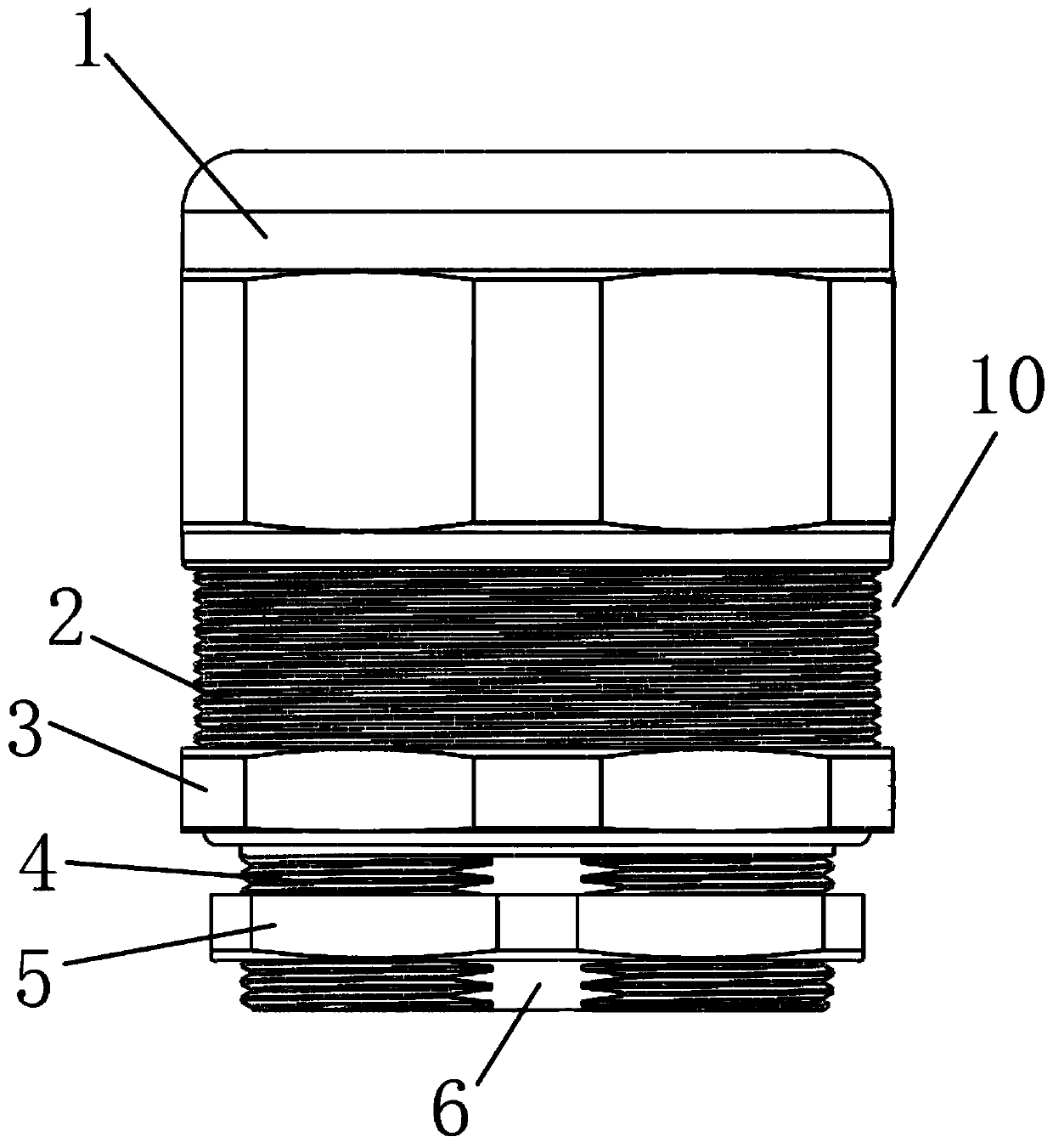 Cable gland capable of preventing following rotation