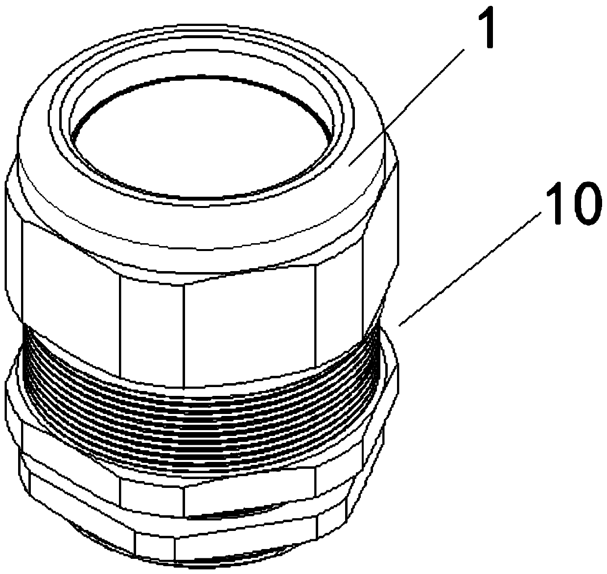 Cable gland capable of preventing following rotation