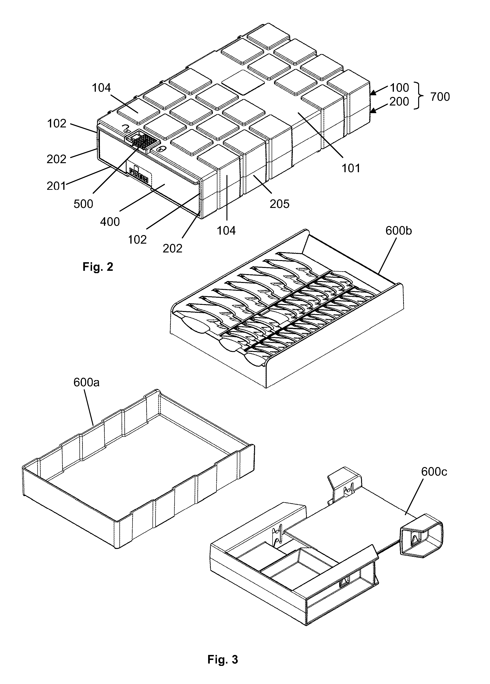 Container Assembly for Storing Peripheral Computer Memory Devices
