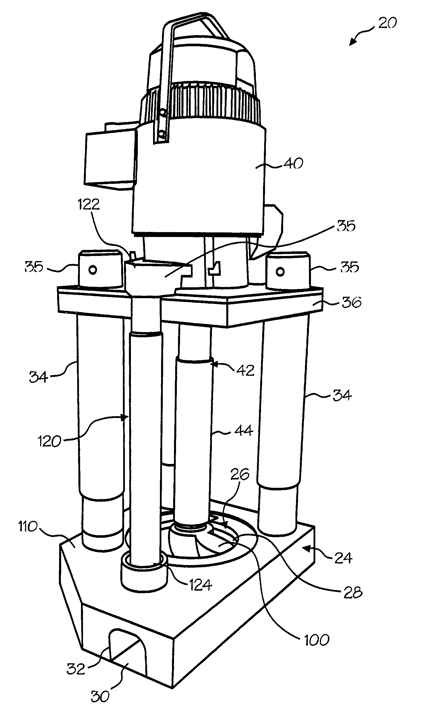 Pump with rotating inlet