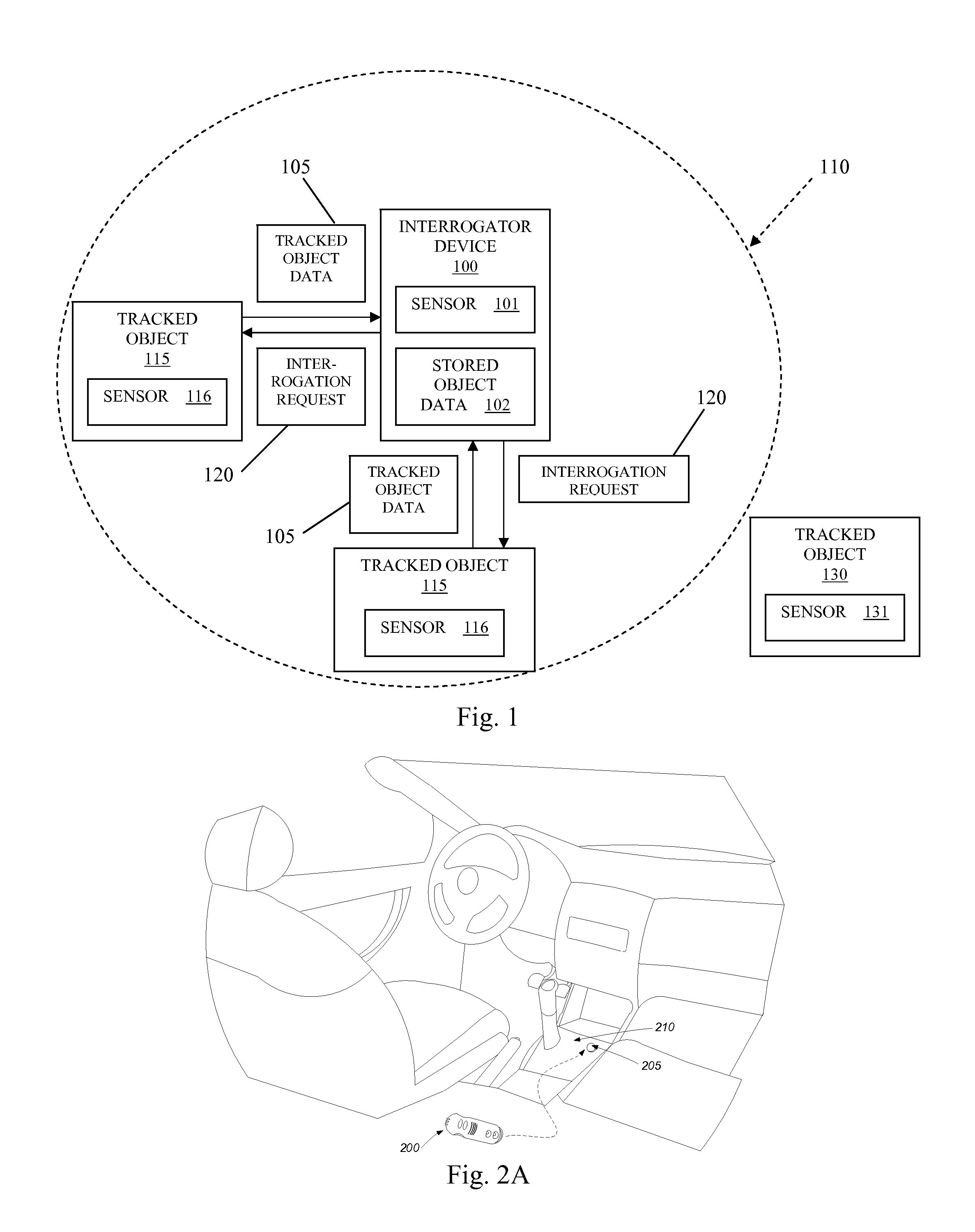 System, method and device to interrogate for the presence of objects