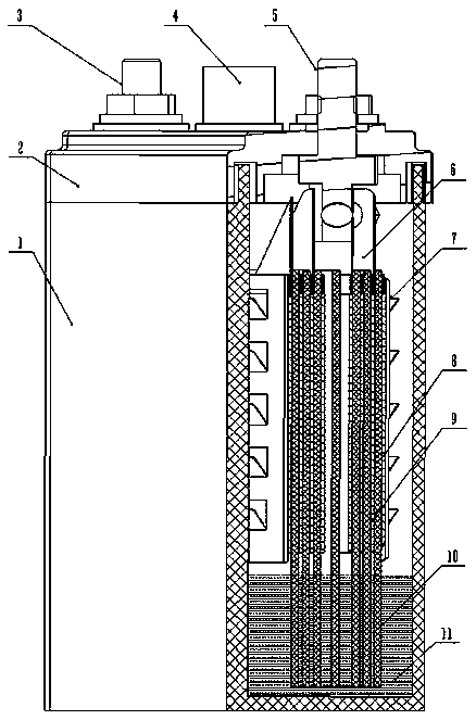 Less-maintenance valve-controlled alkaline secondary battery