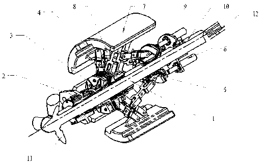 A kind of wind power generating set with variable inertia energy storage flywheel