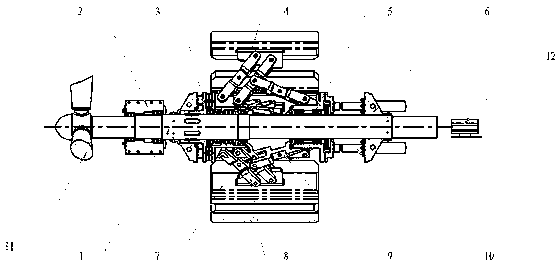 A kind of wind power generating set with variable inertia energy storage flywheel