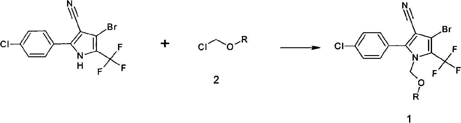 Method for preparing chlorfenapyr and analog thereof