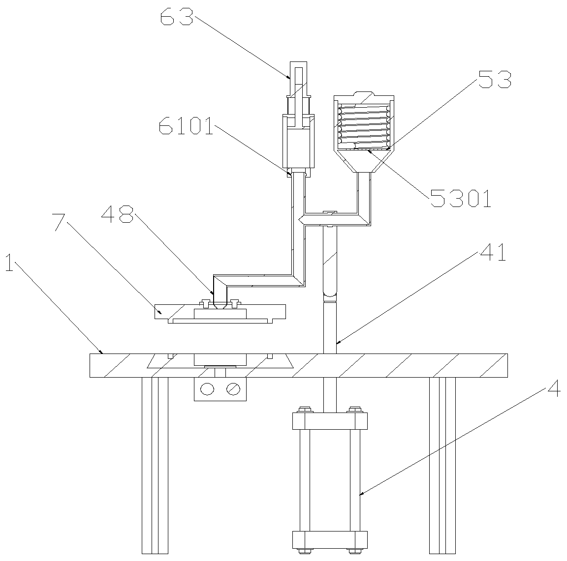 Large-scale forming mechanism for EVA rubber shoes