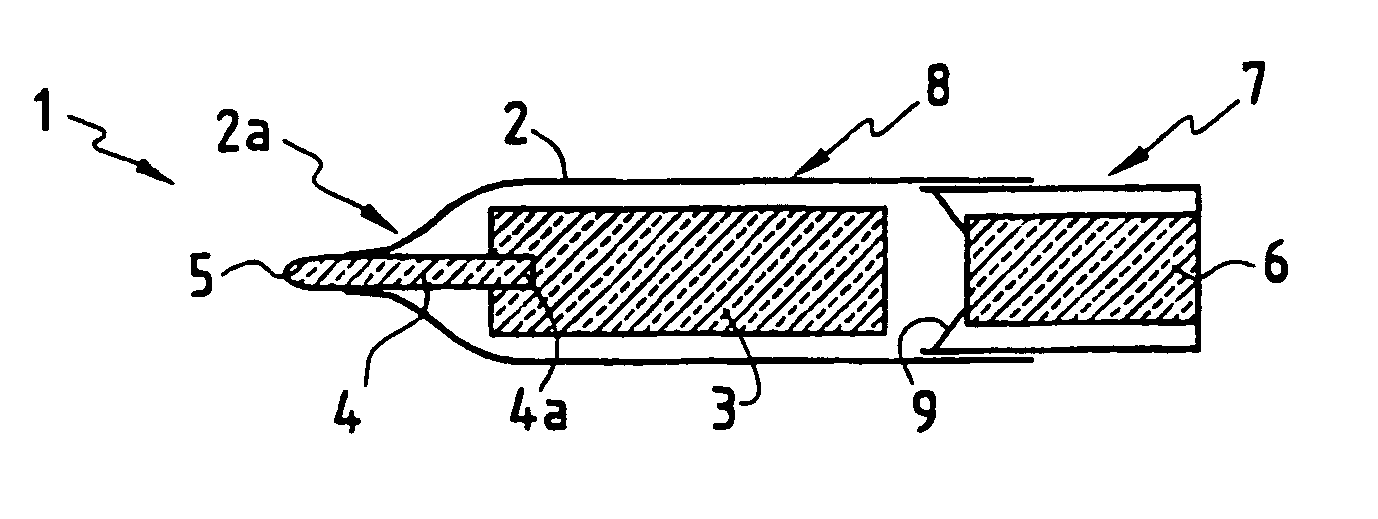 Writing article having a capillary reservoir with improved ink delivery