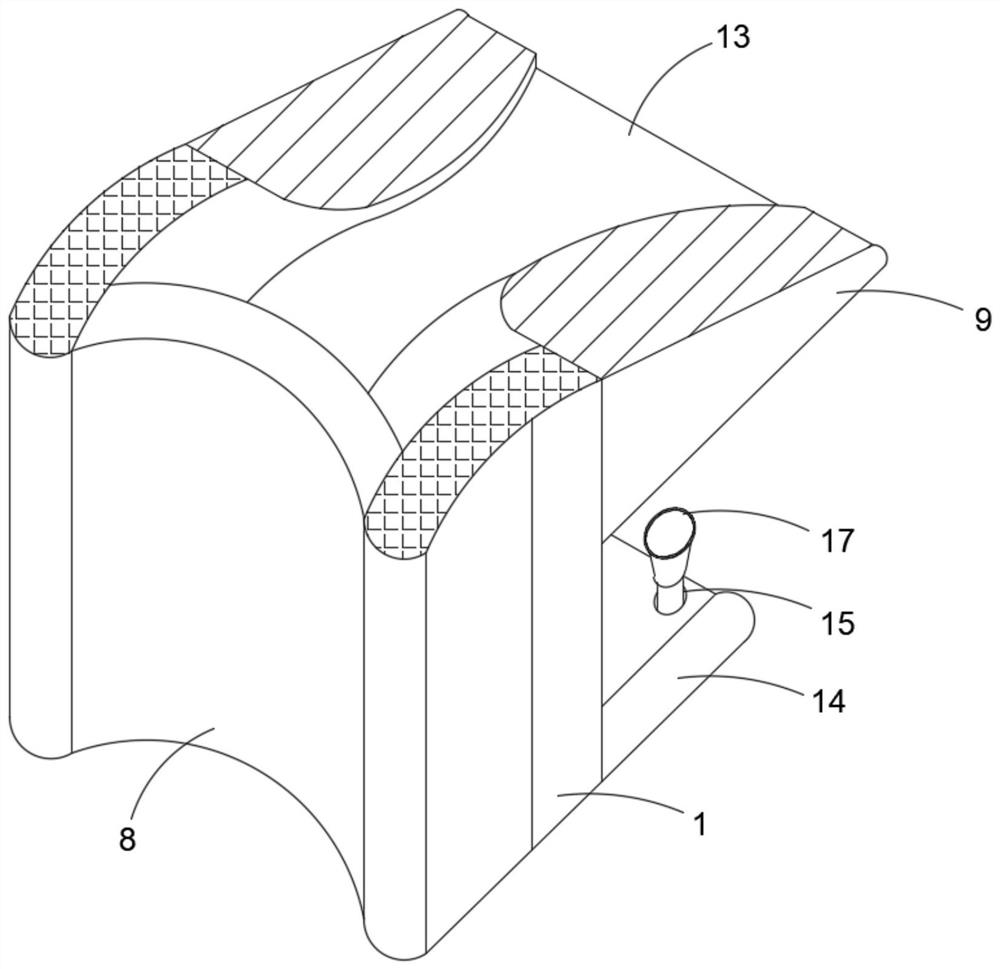 A table edge anti-collision relief device