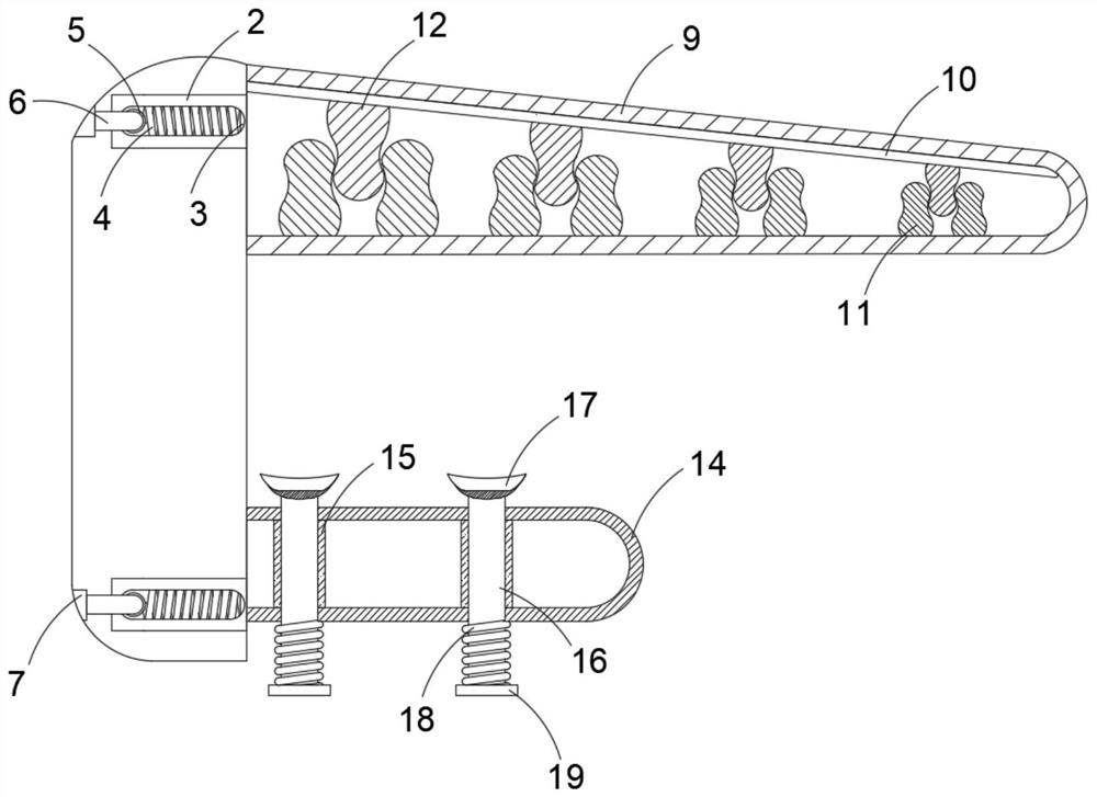 A table edge anti-collision relief device