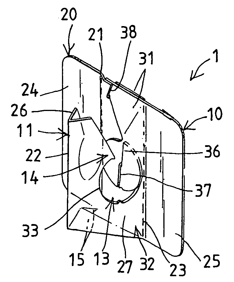 Hook device having foldable structure