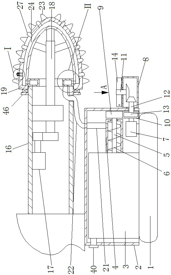 Adjustable tunneling device for coal mining