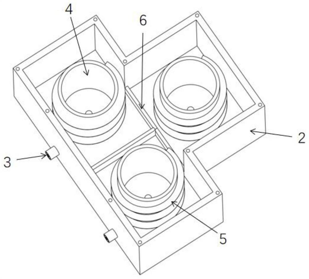 Adjustable spiral cavity filter based on liquid medium