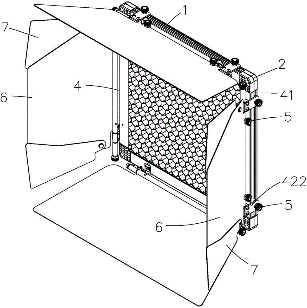 Multifunctional light control accessory frame