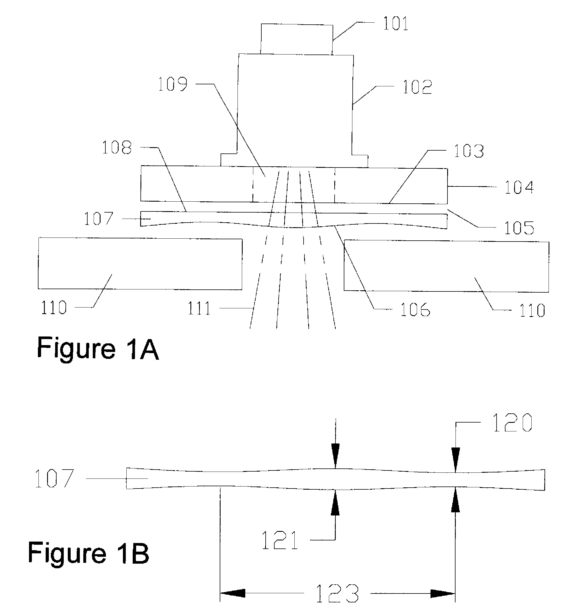 Non-contact porous air bearing and glass flattening device