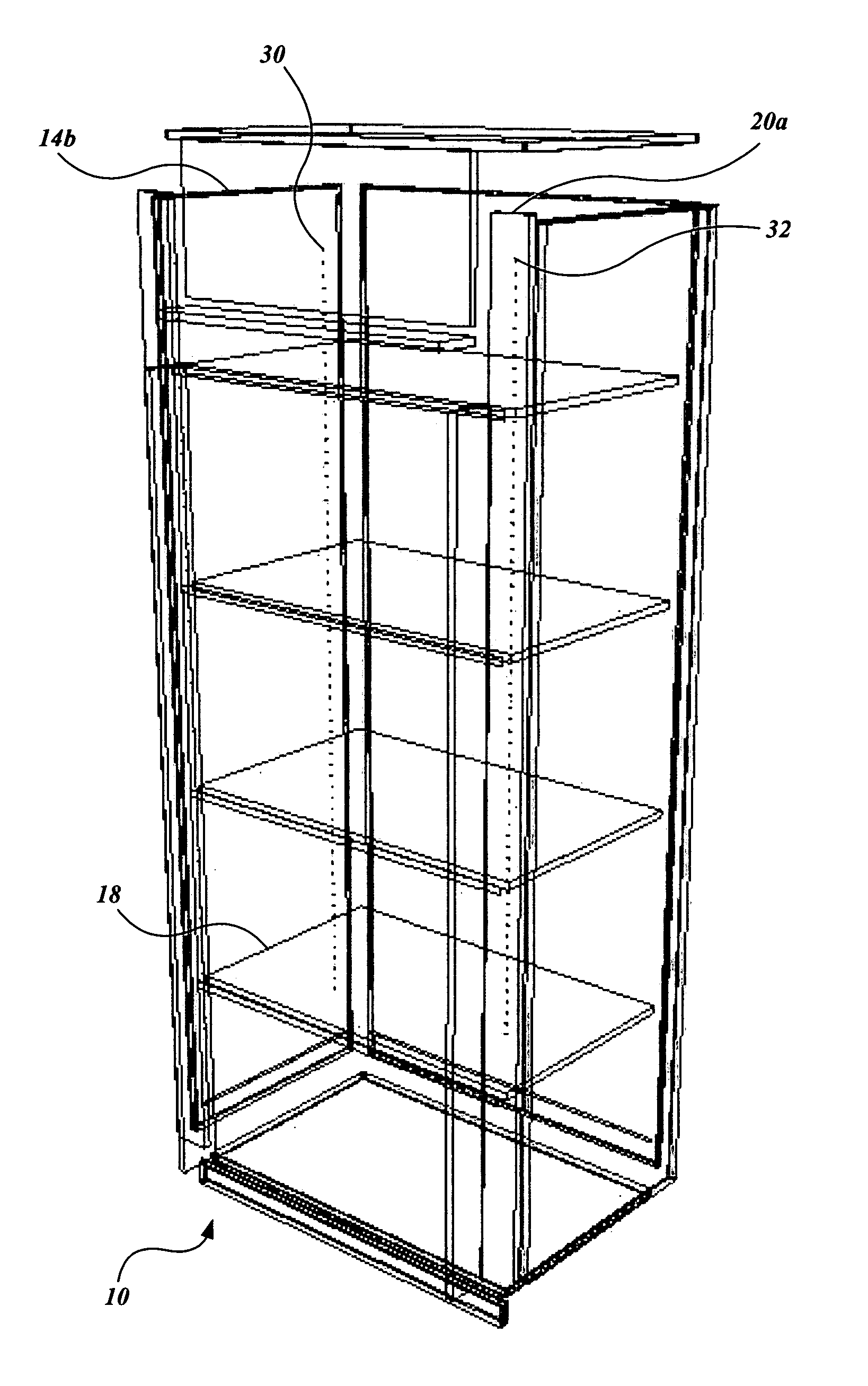 Method, system and article of manufacture for a modular room