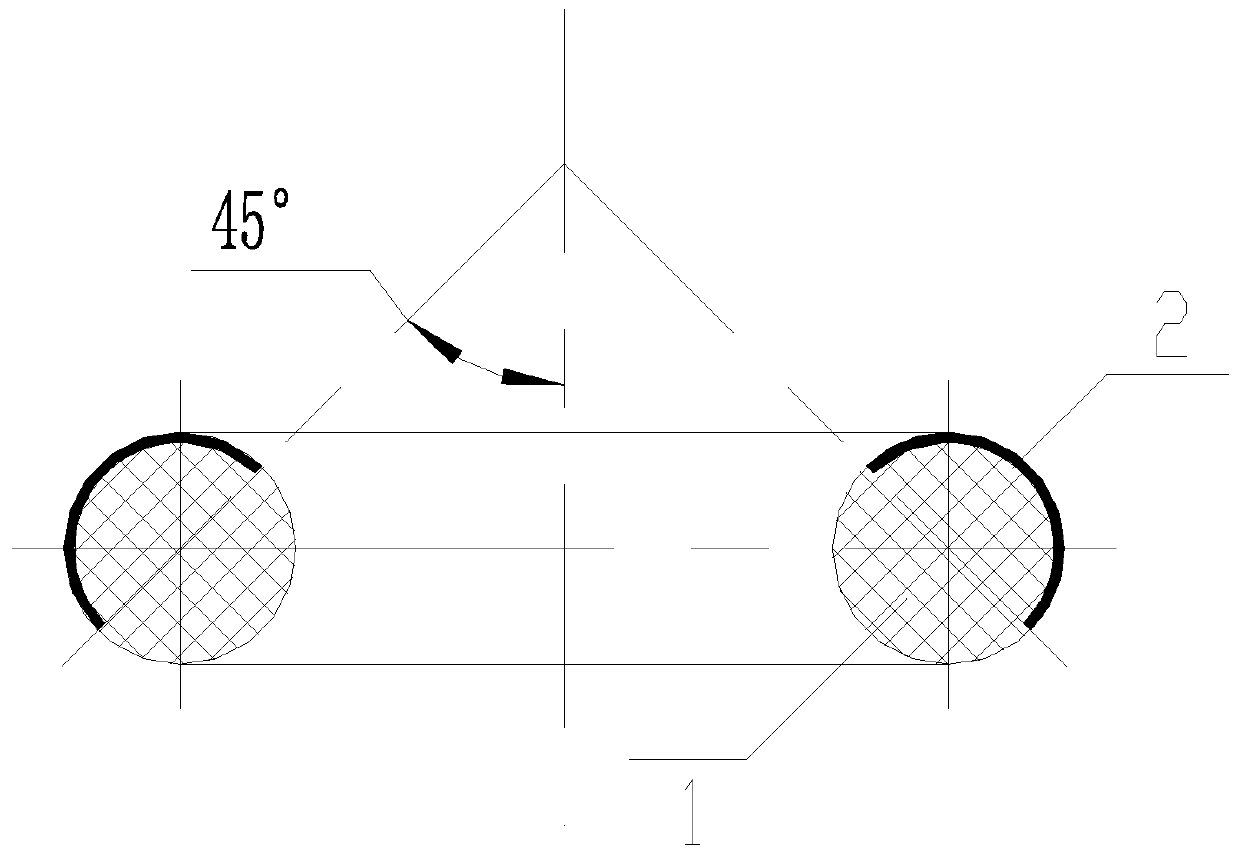 A PTFE rubber-plastic composite self-lubricating O-ring