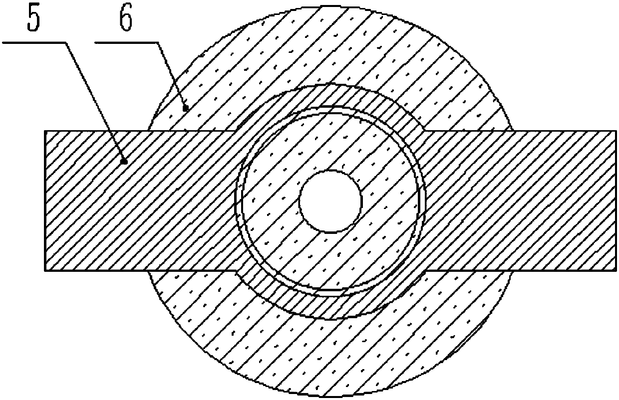 Frame type driving rotor dust treatment device for feed stirring motor