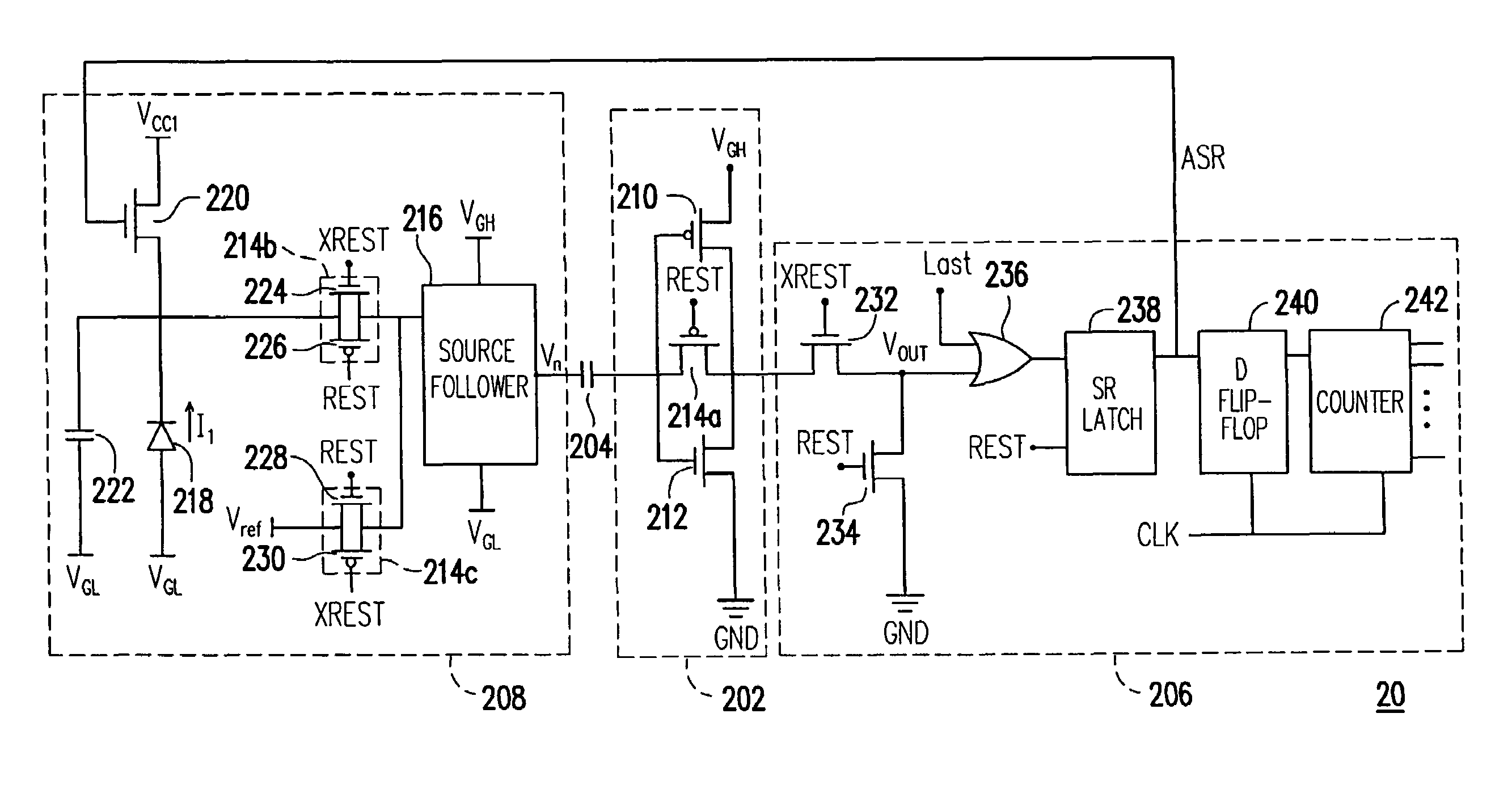 Optical-to-electrical converter and analog-to-digital converter thereof