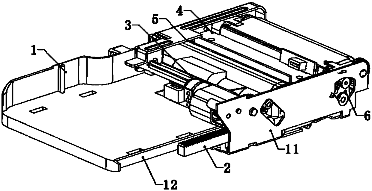 Transmission device applied to printing device, transmission system and printing device