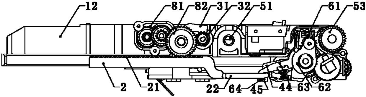 Transmission device applied to printing device, transmission system and printing device