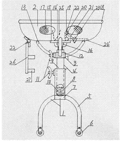 Four-wheel-type infant holding vehicle