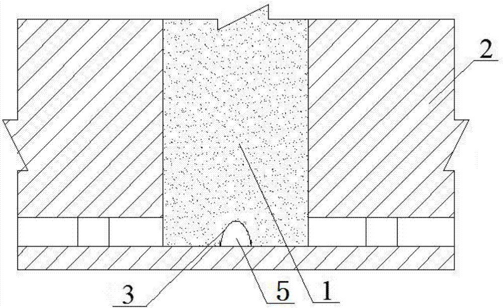 Method for presetting roadways by section moulds