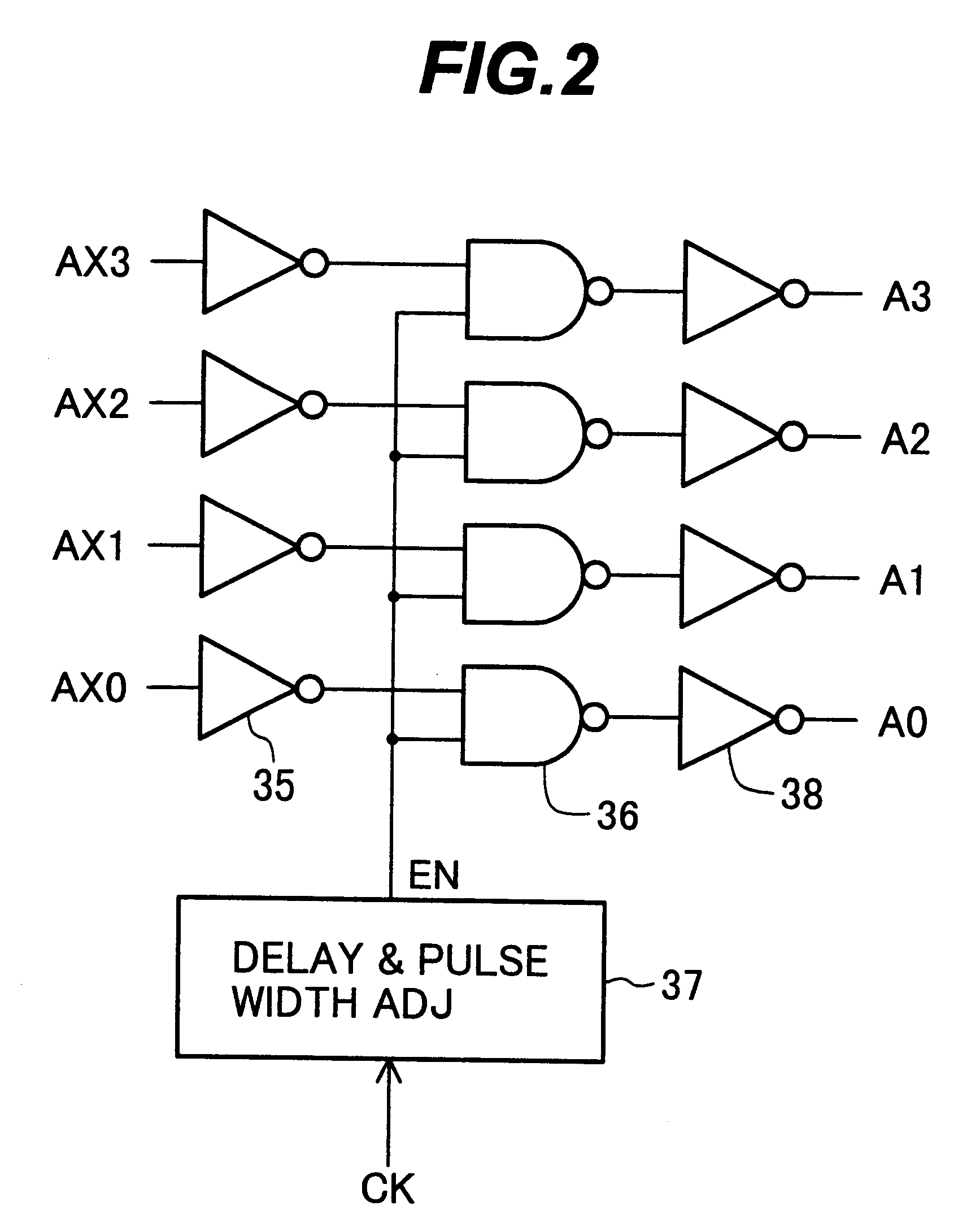 Semiconductor memory equipped with row address decoder having reduced signal propagation delay time