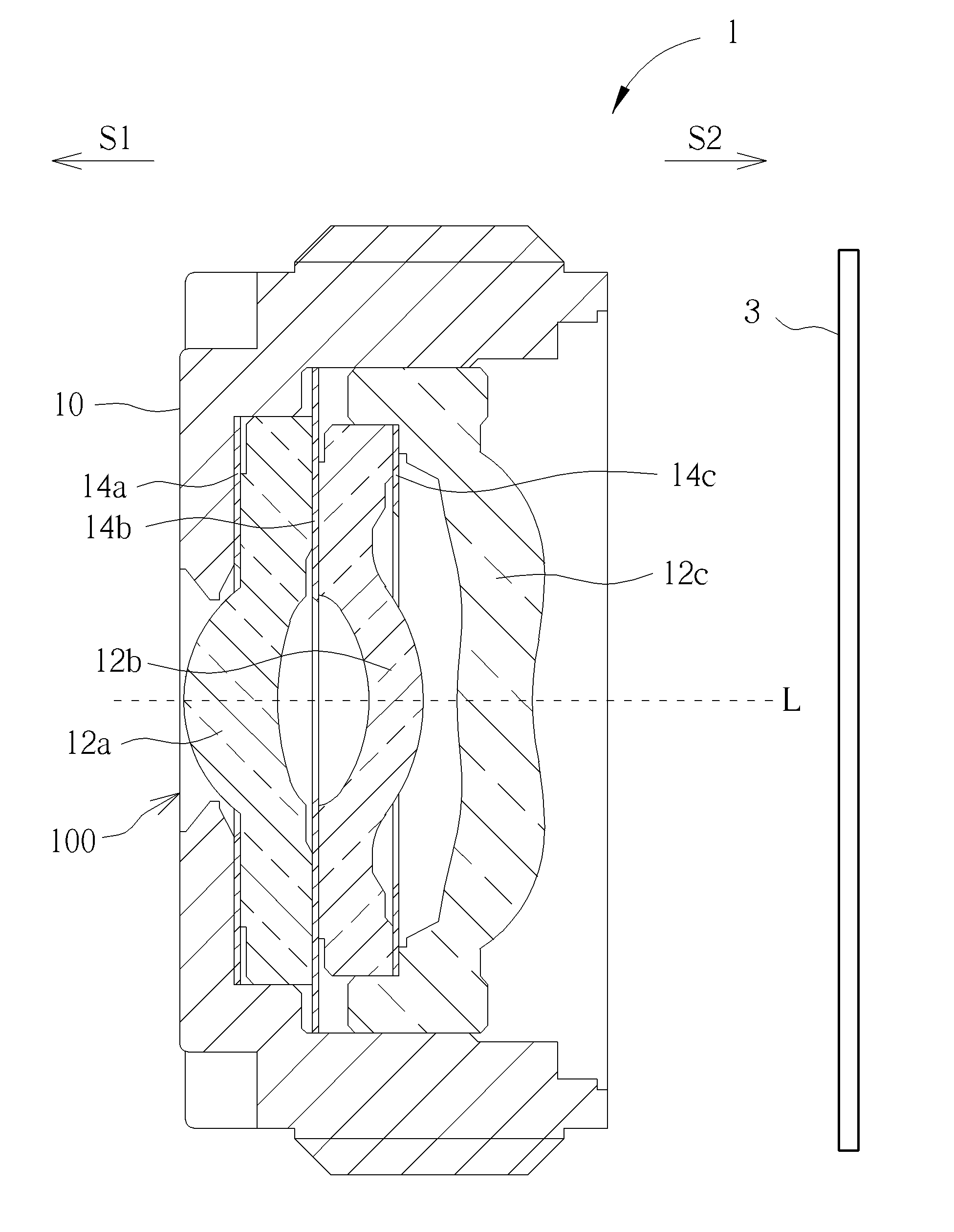 Imaging lens and spacer adapted to imaging lens