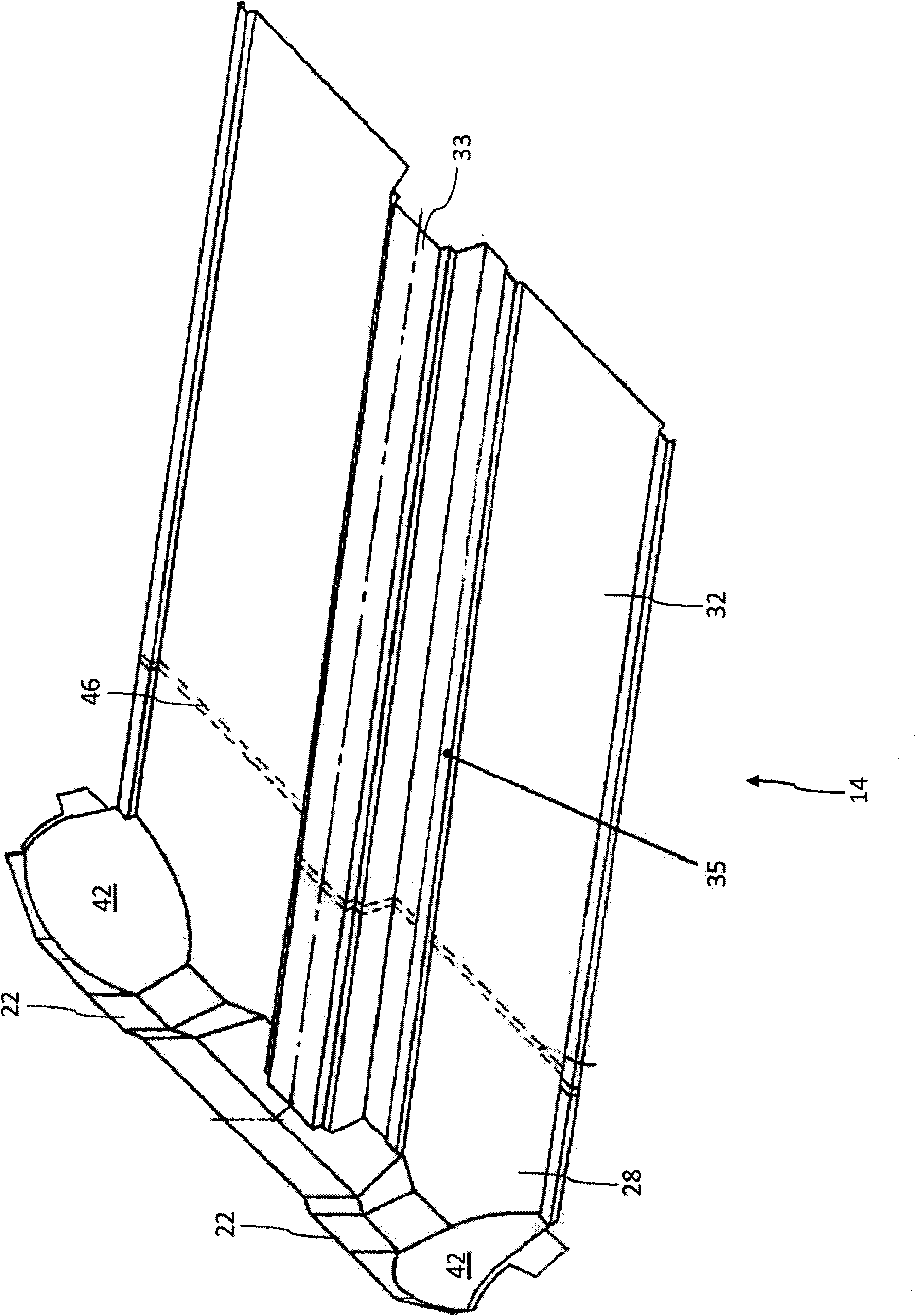 Chassis structure of a motor vehicle body