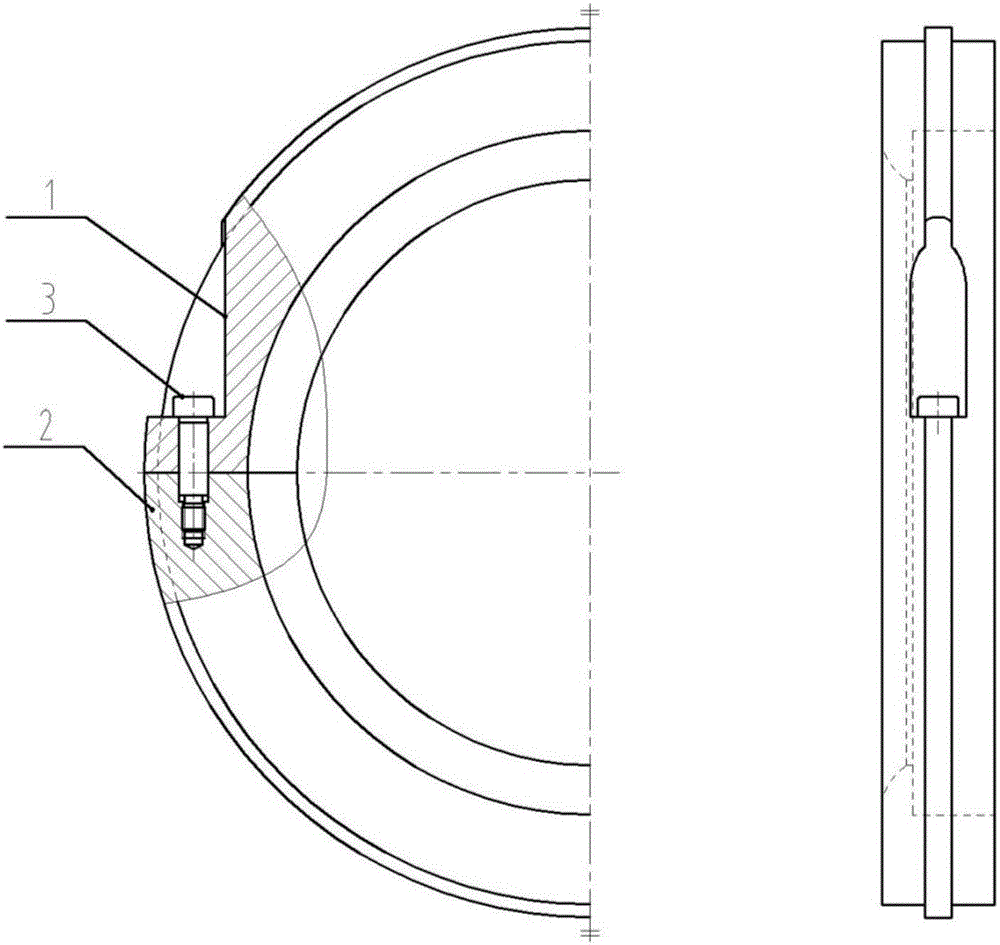 Mouth ring fixed connection structure of multistage centrifugal pump and quick detaching method for mouth ring fixed connection structure
