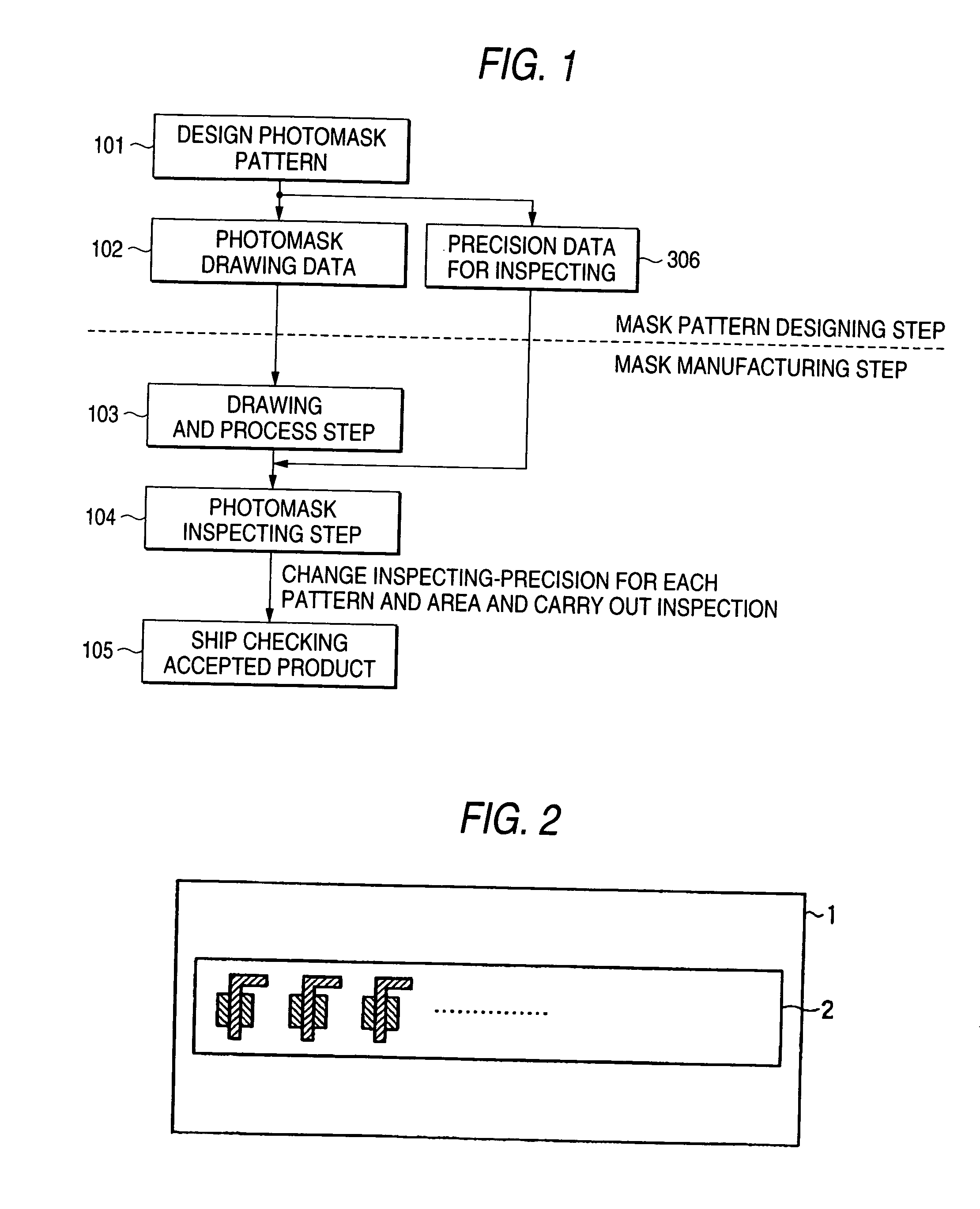 Mask pattern inspecting method, inspection apparatus, inspecting data used therein and inspecting data generating method