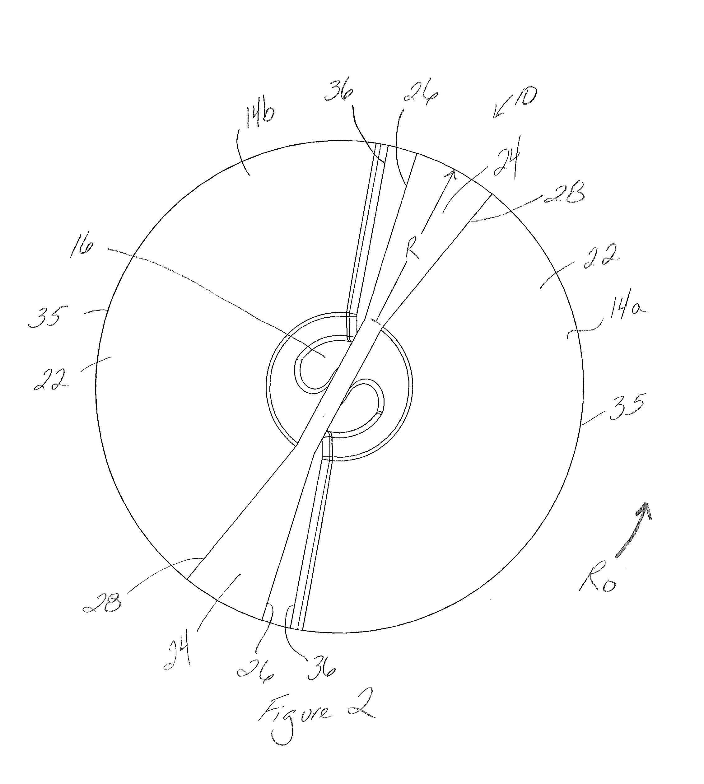 Radial impeller and casing for centrifugal pump