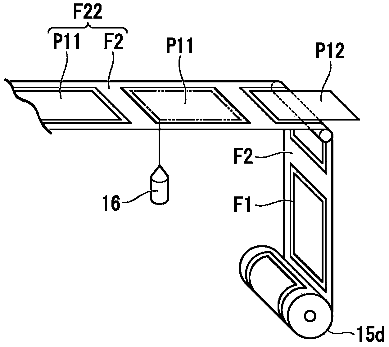 Production system and production method for optical display device