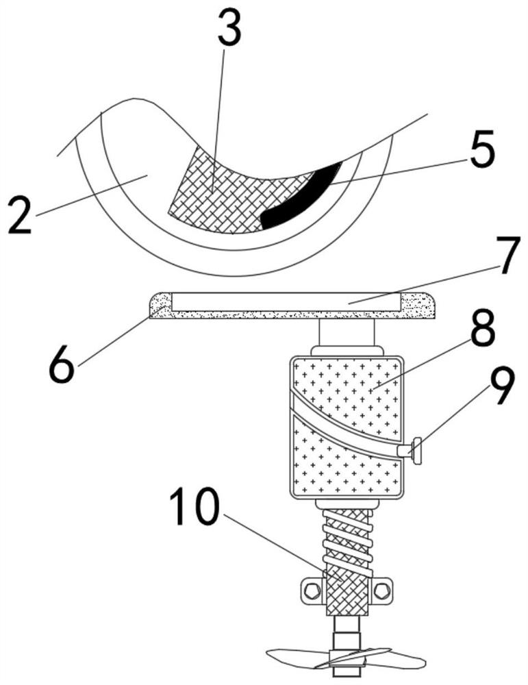 Auxiliary device for hot-method production process of precoated sand before molding