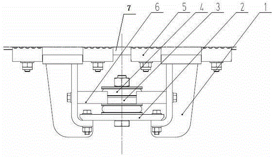 Bottom-suspension equipment mounting structure and chassis of railway vehicle