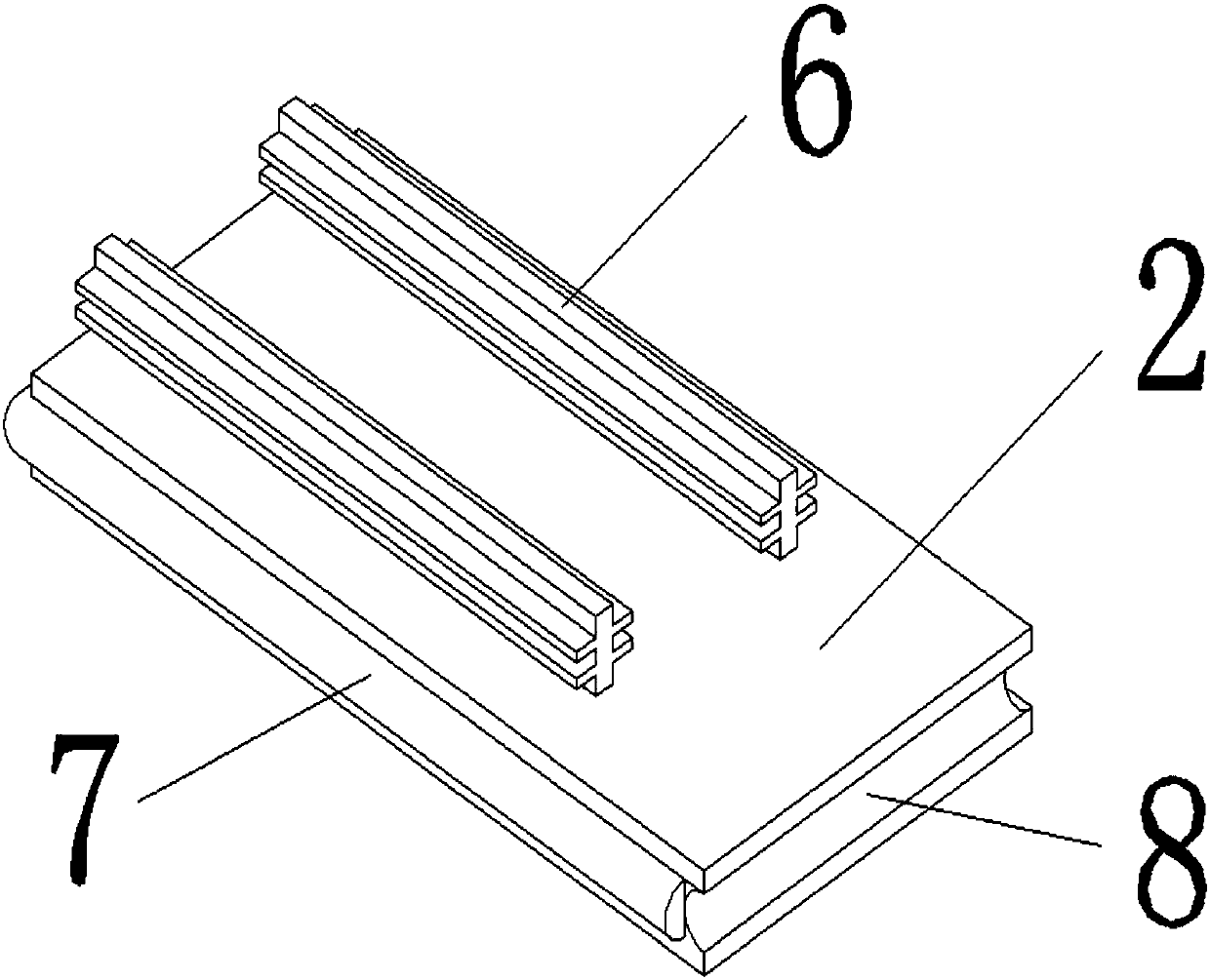 Metal-welding honeycomb solid wood environmental floor