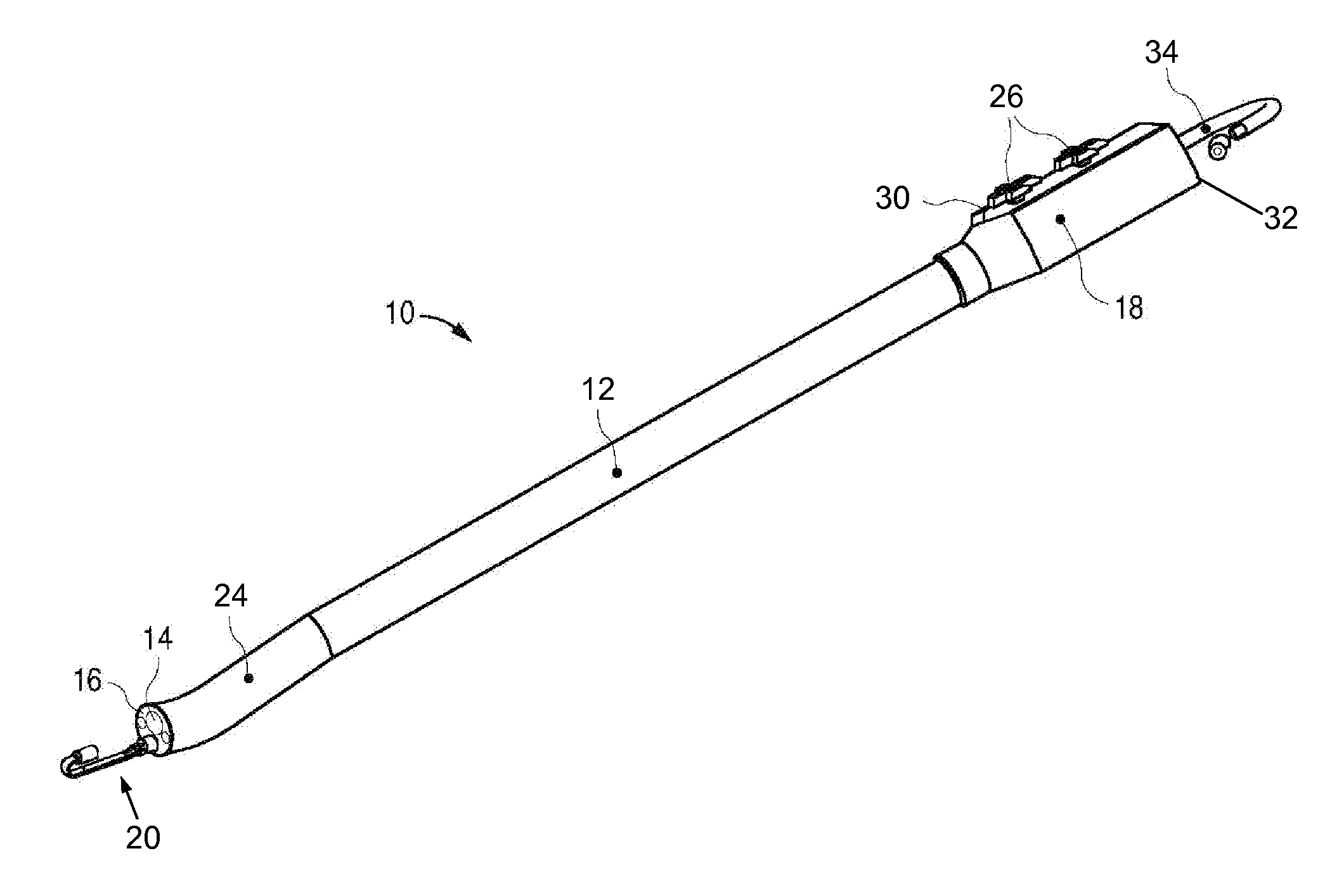 Endoscope with an imaging catheter assembly and method of configuring an endoscope