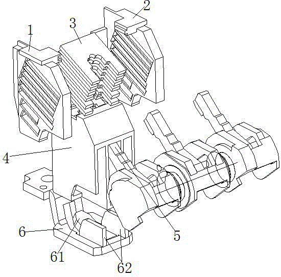 A circuit breaker with a new type of arc extinguishing chamber