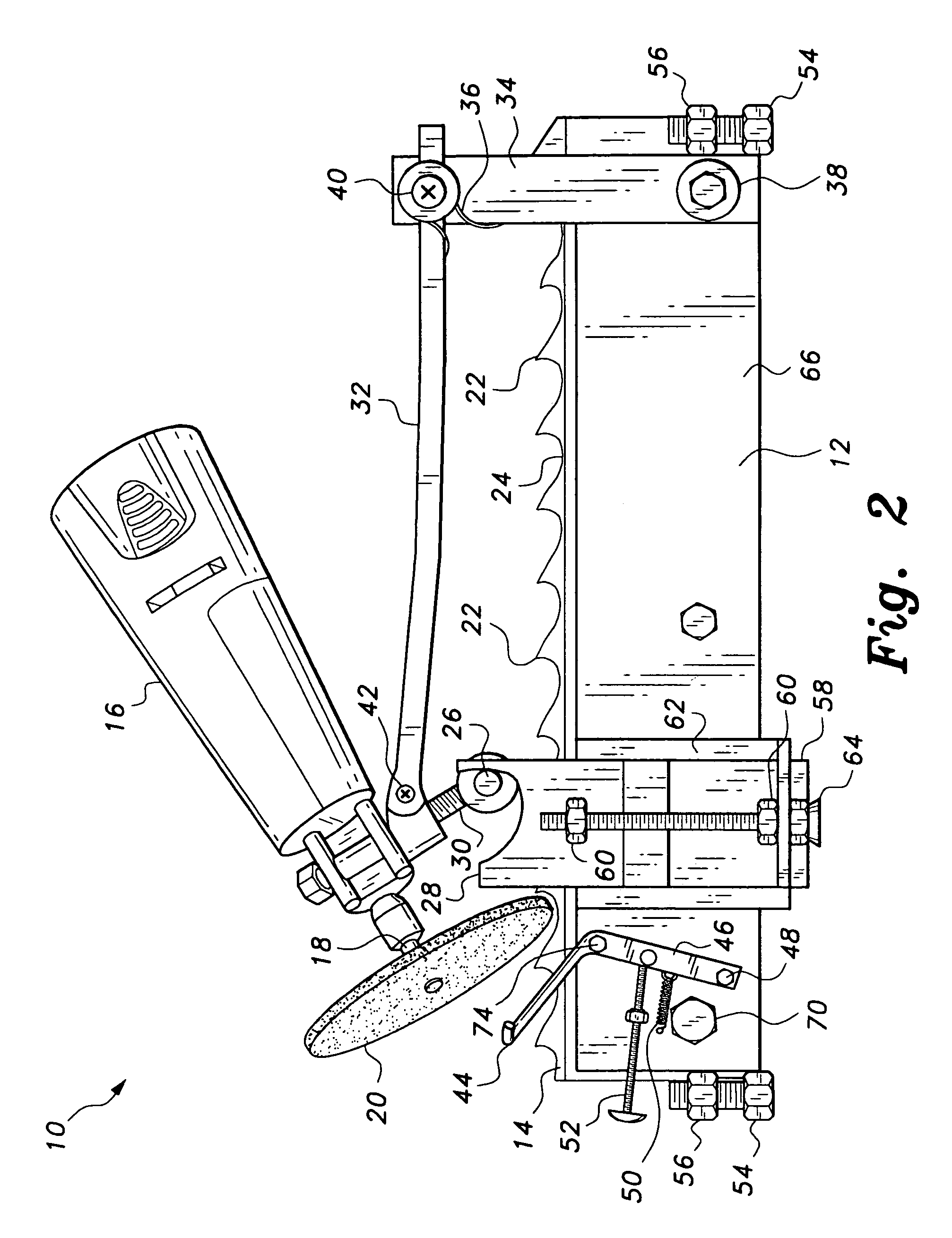 Portable band saw sharpener