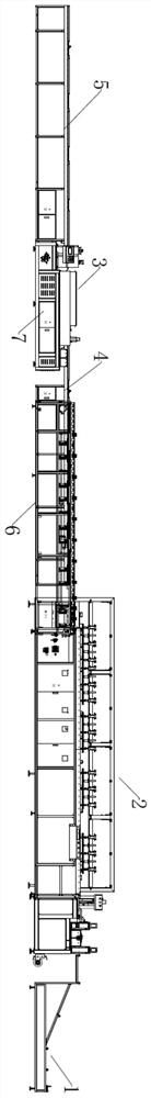 Metal plate cutting and forming production line and production method