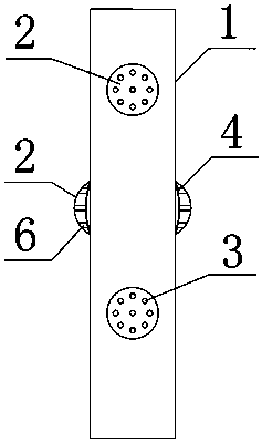 A hydraulic fracturing perforation structure