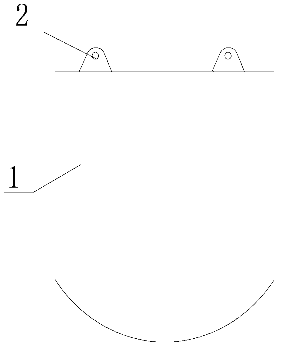 Novel tertiary air gate valve plate of dry process cement rotary kiln