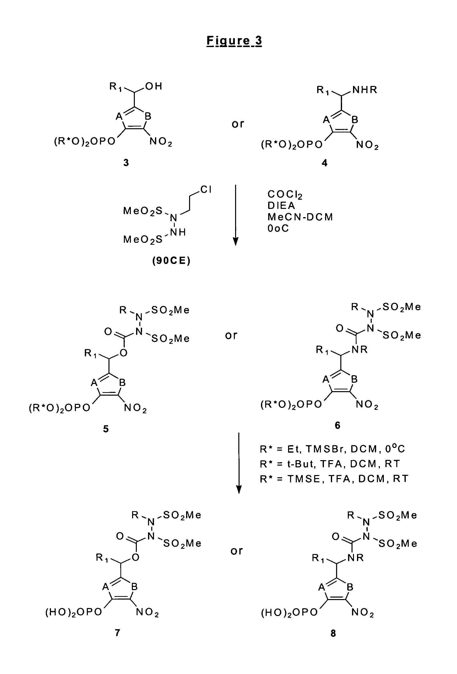 Phosphate-bearing prodrugs of sulfonyl hydrazines as hypoxia-selective antineoplastic agents