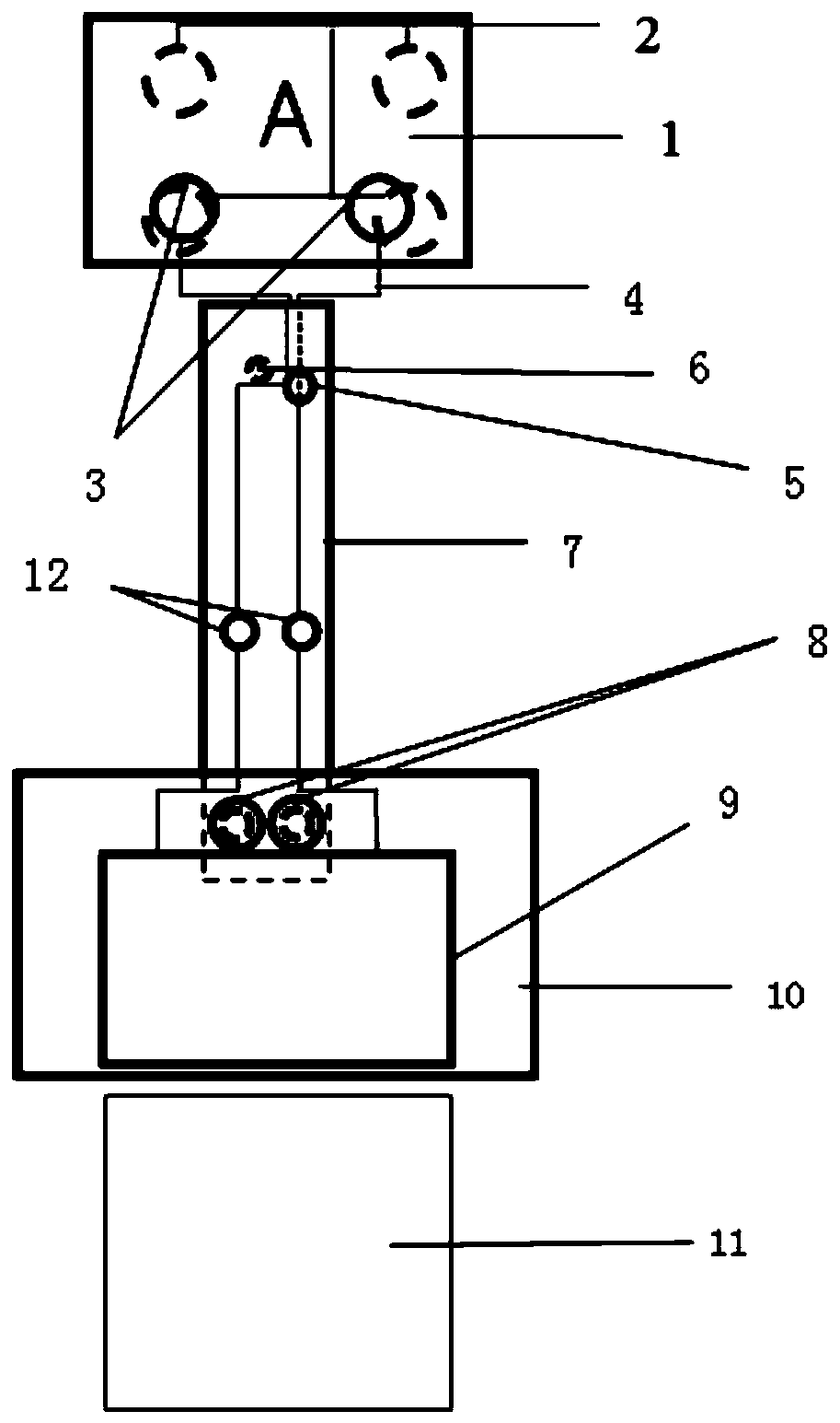 Magnetic type electromagnetic induction demonstration instrument