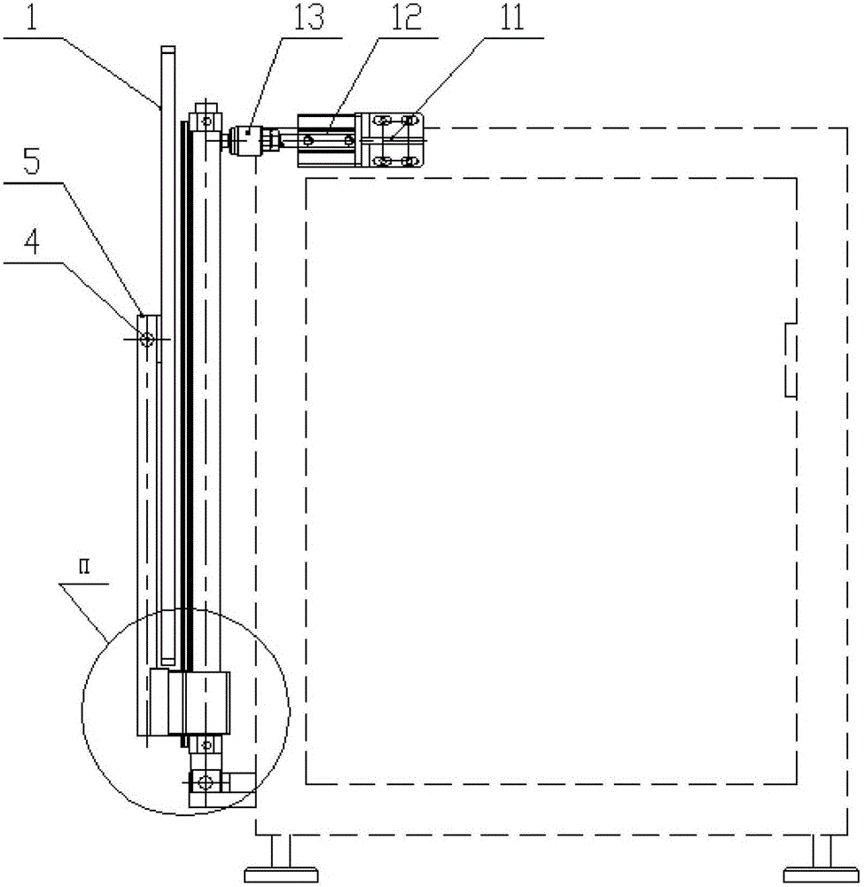 Entrance/exit end door of continuous vacuum production line