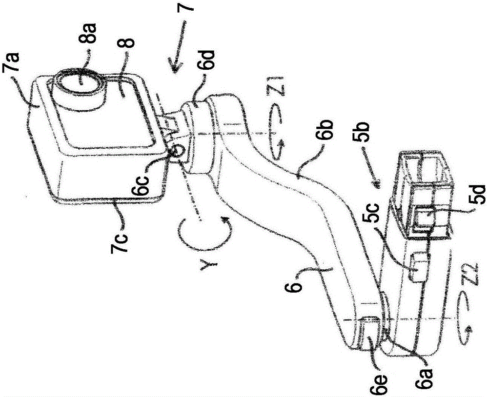 Retaining device for a still or video camera in the interior of a motor vehicle